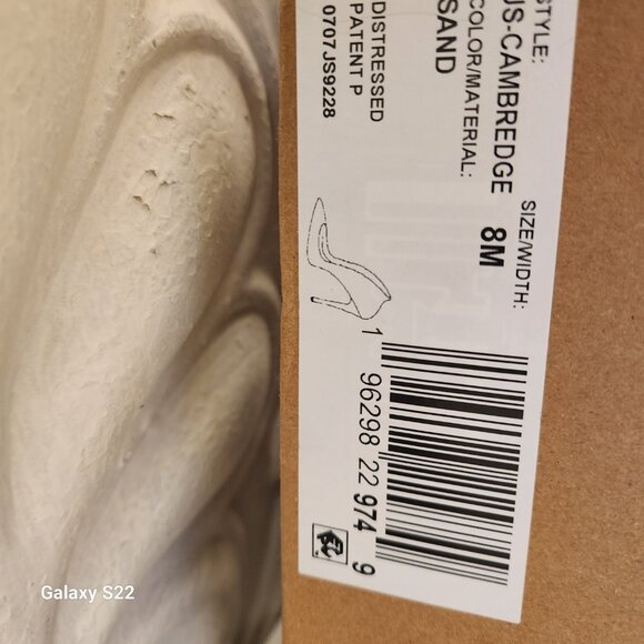 Jessica Simpson " Cambredge" Sand Faux Leather Heels. NIB. Size 8 - Picture 3 of 10